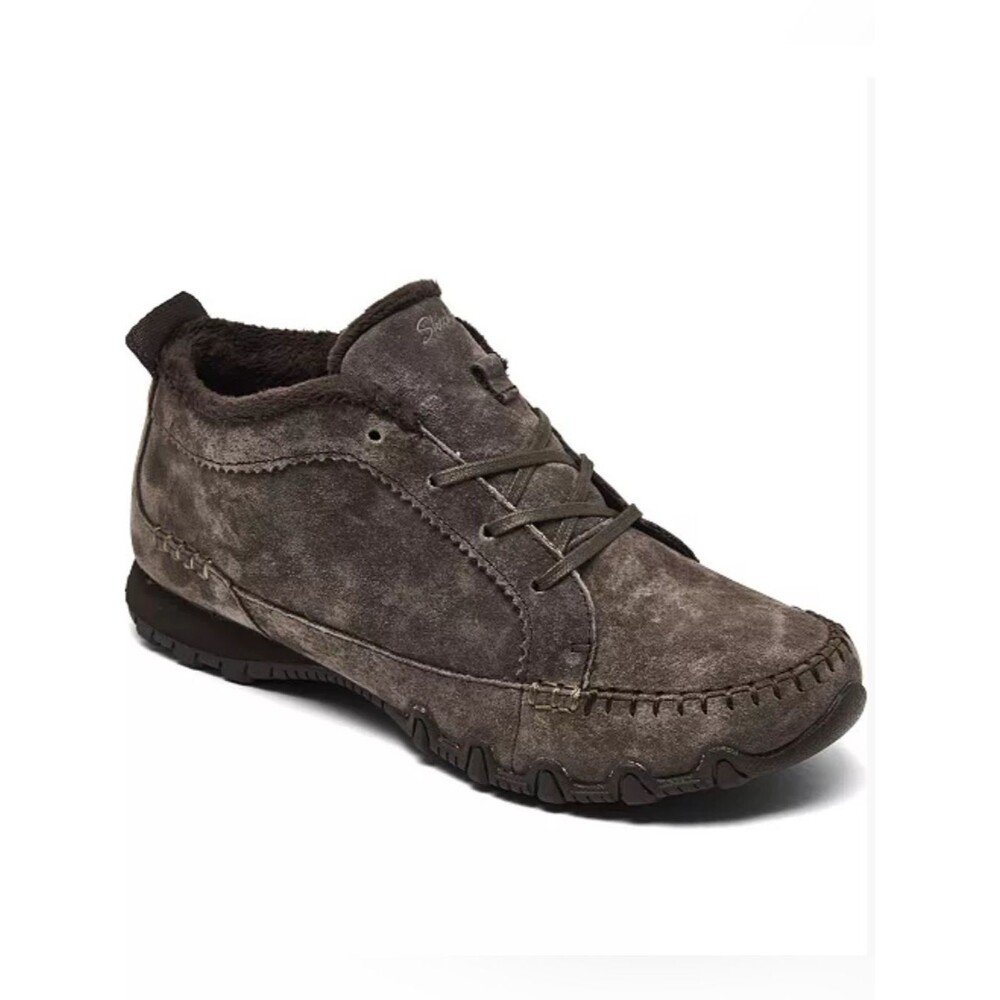 Skechers Suede Relaxed Fit Bikers Lineage Athletic Walking Sneakers Size 9.5